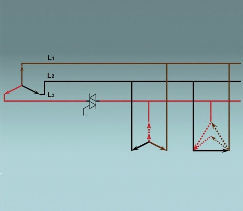 <p><strong>Figura 1. Control del arranque de un motor actuando sobre s&oacute;lo una l&iacute;nea de alimentaci&oacute;n.</strong></p>