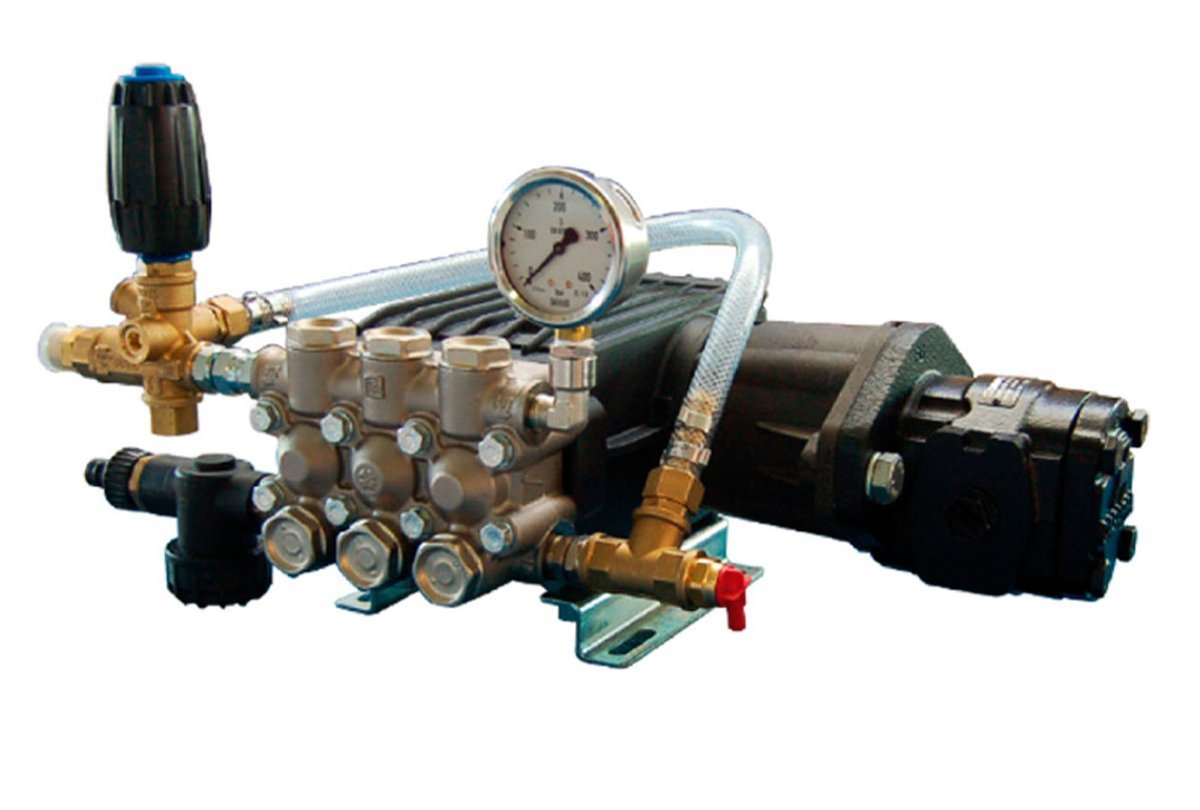 Los motores hidr&aacute;ulicos para bombas de alta presi&oacute;n funcionan seg&uacute;n el principio b&aacute;sico de la hidr&aacute;ulica, que es la transferencia de energ&iacute;a mediante el uso de un fluido incompresible, generalmente aceite hidr&aacute;ulico, como hemos dicho antes.